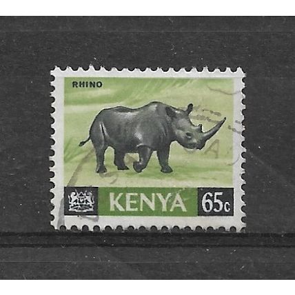 Kenya.SG27 65c Black Rhinoceros.Fine Used.Aug21