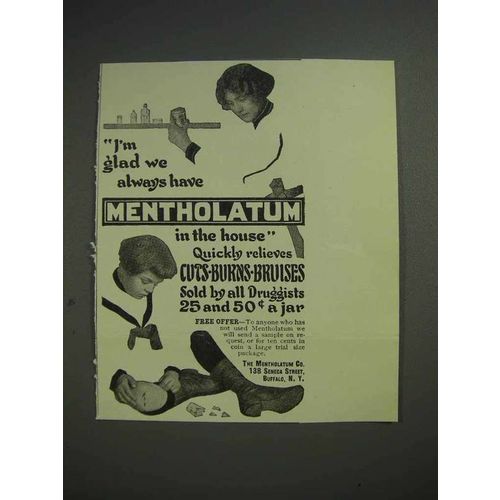 1913 Mentholatum Ointment Ad - Always Have in House