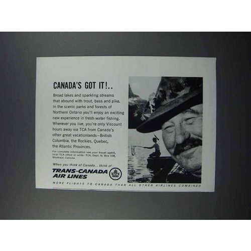 1959 TCA Air Lines Ad - Canada's Got It!