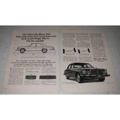 1974 Mercedes-Benz 280 Car Ad - Some Look Like It