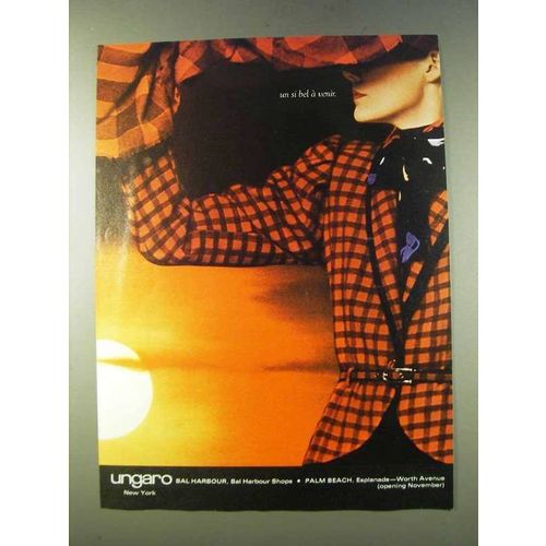1979 Ungaro Fashion Ad - Un Si Bel A Venir