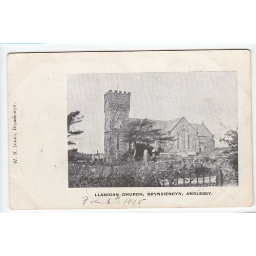 Llanidan Church Brynsiencyn Postcard Anglesey Local Publisher W R Jones