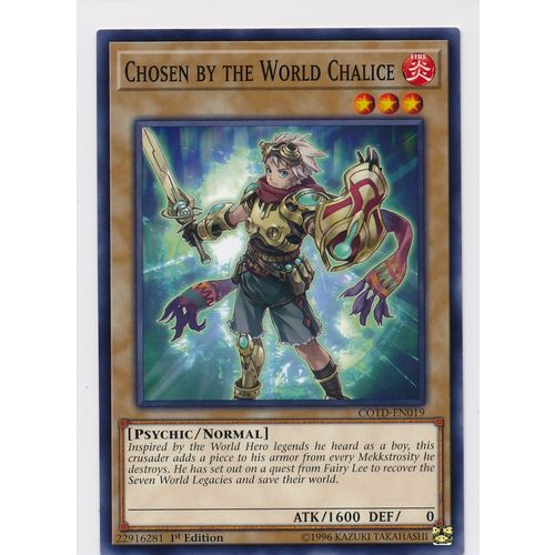 YuGiOh Code of the Duelist COTD-EN019 Chosen by the World Chalice 1st Edition