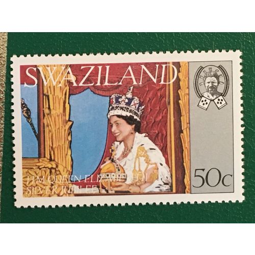 Swaziland 1977 Silver Jubilee 50c Queen Coach Unmounted Mint NHM SG 270 stamp