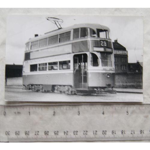 Photo Glasgow Tram no.1008 in 1953