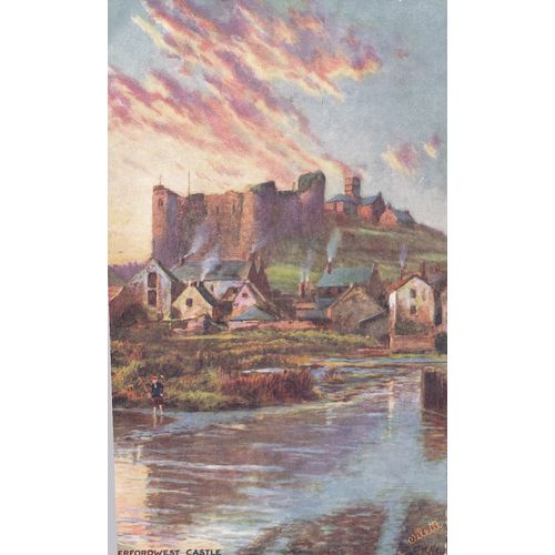 Haverfordwest Castle Pembrokeshire Postcard (PEM76630)