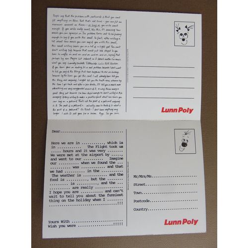 Comic Relief Red Nose Dr Who Sea Monsters Lunn Poly Fold Out Postcard Set
