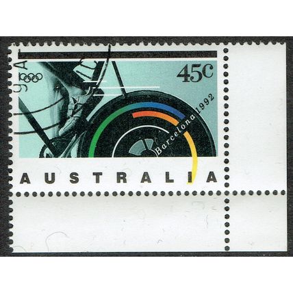 Australia 1992 Olympic Games Barcelona 45c Multicoloured SG1358 FU