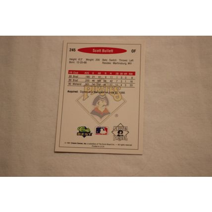 Scott Bullett 1991 Classic Best NO. 245