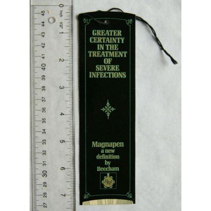 1988 bookmark - Magnapen, new from Beecham Research Laboratories