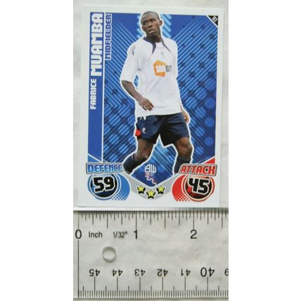 2010/11 Topps Match Attax Trading Card 103 Fabrice Muamba, Bolton Wanderers