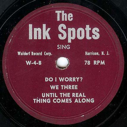 1950's Waldorf 78 #W-5 "The INK SPOTS Sing" - 6 tracks!