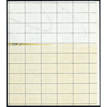 1070, Mint Sheet Half Gummed With Postal Rejection Markings Error - Stuart Katz