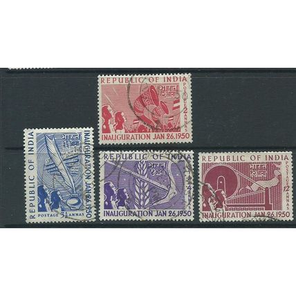 india stamps used vfu inauguration set sg329 sg329 1950