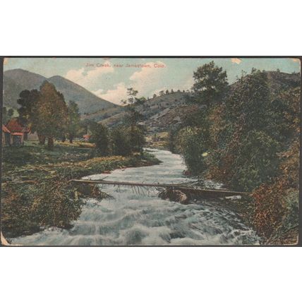 Jim Creek, near Jamestown, Colorado, 1909 - Colorado News Co Postcard