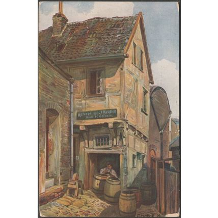 Carl Hapke - Malerische Winkel aus dem alten Essen, 1921 - Weber AK