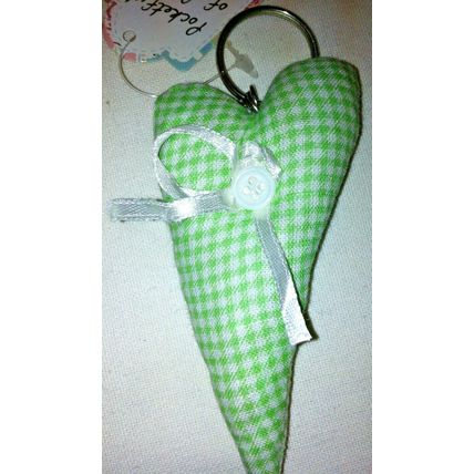 Shabby & Chic Heart Shaped Keyring