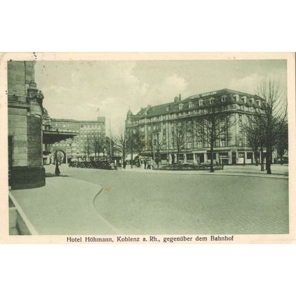 Hotel Hohmann Koblenz German Old Postcard