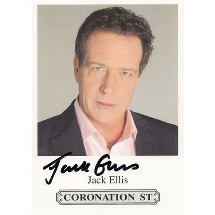 Jack Ellis Coronation Street Hand Signed Cast Card Photo