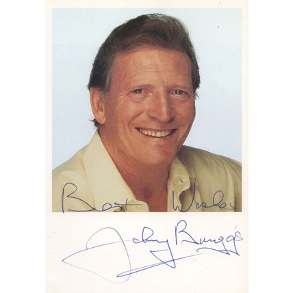 Johnny Briggs Coronation Street Hand Signed Cast Card Photo