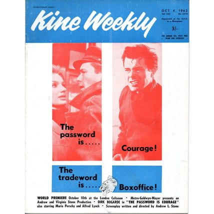 KINE WEEKLY 1962 Mutiny on the Bounty, The Longest Day UK MAGAZINE