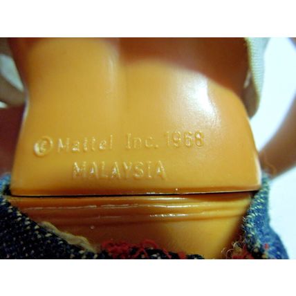Mattel Barbie Ken Doll 1968 Body Twist N Turn Brown Hair Blue Eyes MALAYSIA