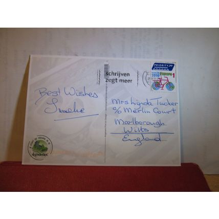 ZELHEM, NETHERLANDS used postcard 2011 pm =