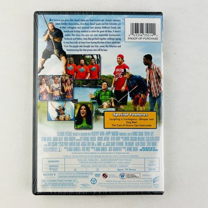 Grown Ups DVD NEW Factory SEALED Adam Sandler, Maria Bello