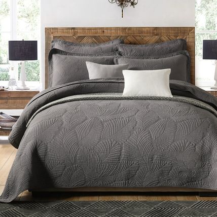 3pcs Reversible Quilt Set Egyptian Cotton Bedspreads Lightweight