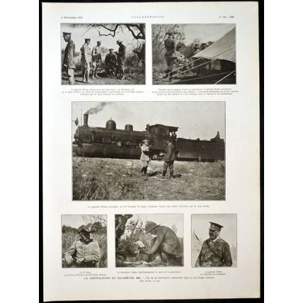 END OF GERMAN DOMINATION IN SOUTH-WEST AFRICA 1915 Louis Botha WORLD WAR PRINT