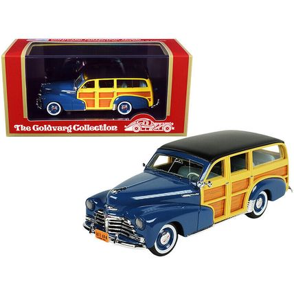 1948 Chevrolet Fleetmaster Woodie Station Wagon Como Blue with Black Top Limi...