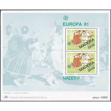 EUROPA, Folklore - Madeira 1981 - NM NH - MiNr BL2