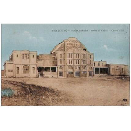 34 - Sète - station balnéaire - entrée du Kursaal - casino d'été