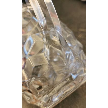 Vintage Glass Creamer Gravy Syrup Pitcher 4 Inches Tall with Handle