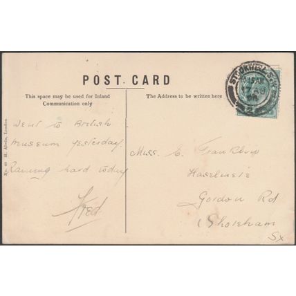 The Pond, Clapham Common, London, 1904 - H Alwin Postcard