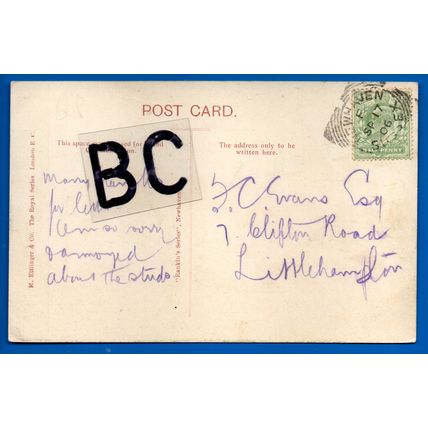 Postcard Church Newhaven East Sussex Nr Peacehaven Saltdean Seaford Exceat