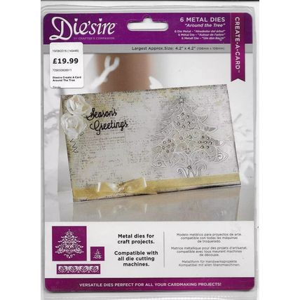 Crafter's Companion. Die'Sire. Around The Tree Die Set. Die Cutting Cardmaking
