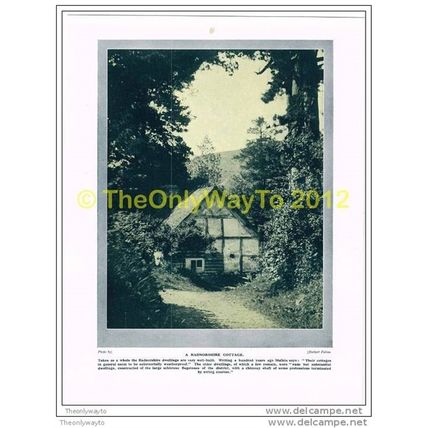A RADNORSHIRE COTTAGE, ILLUSTRATION FROM BRITAIN BEAUTIFUL, c1920