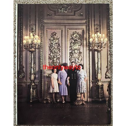Princess Elizabeth In Family Portrait, Book Illustration, (Print), 1947