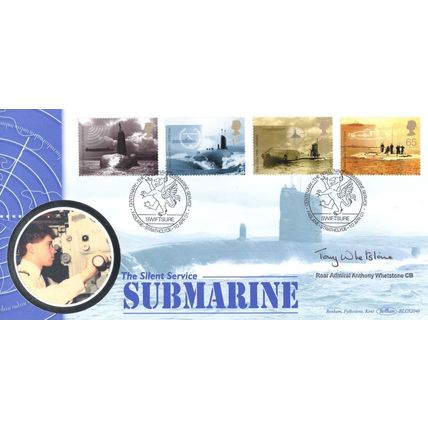 Admiral Anthony Whetstone Silent Service WW2 Submarine Benham Hand Signed FDC