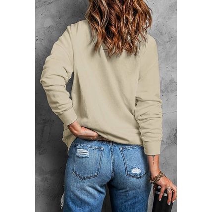 Khaki CAPTAIN Of THE STRUGGLE BUS Graphic Sweatshirt