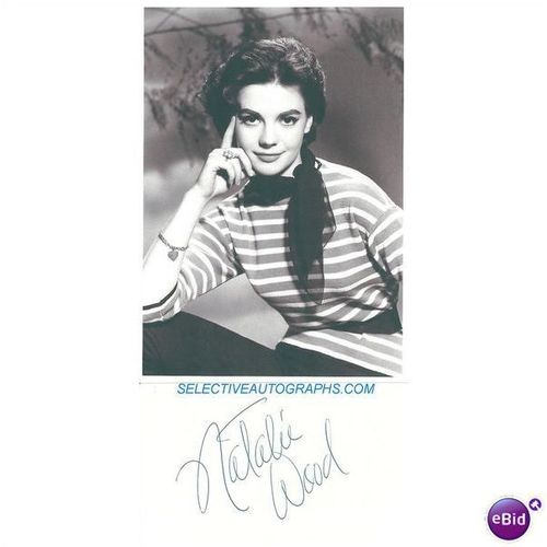 Natalie Wood / Russell / Malden / Beatty Autographs , Original Hand Signed Card