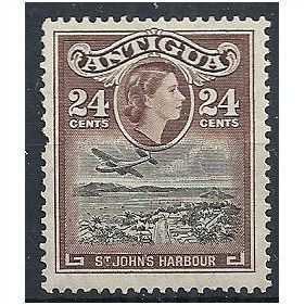 Antigua 1953 SG129 24c Black & Chocolate Fine Mounted Mint ...