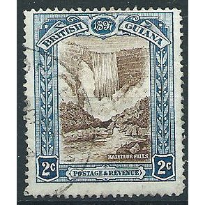 British Guiana 1898 SG218 2c Brown & Blue Fine Used . ..