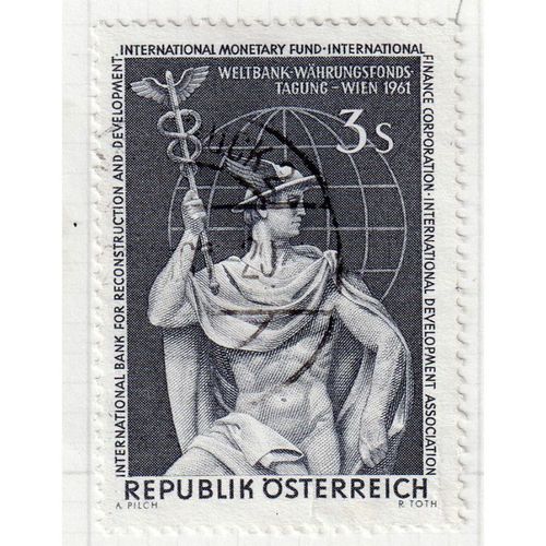 1961 AUSTRIA sg1375 3s GREY-BLACK FINE USED (GAP1)