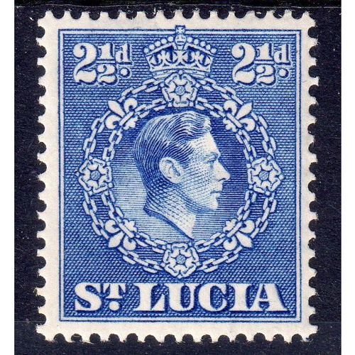 1938 ST LUCIA Sg132 21/2d Ultramarine perf 14.5 x 14 MOUNTED MINT (G105)