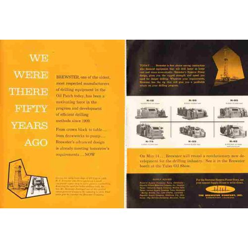 brewster company inc 1959 we were there 50 years ago oil vintage ad