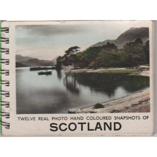 Photo souvenir set of Scotland circa 1930 hand coloured see my other listings