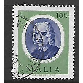 ITALY 1975 FAMOUS MUSICIANS 100L A SCARLATTI SG 1457 FINE USED#