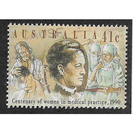 AUS 1990 41c '100TH ANN OF WOMEN IN MEDICAL PRACTICE' FINE USED (EBID67-886)